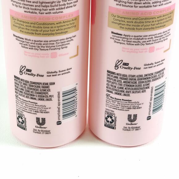 Suave Up The Volume Sulfate Free Shampoo & Conditioner Set 16.5 fl oz ea NEW - Picture 4 of 5